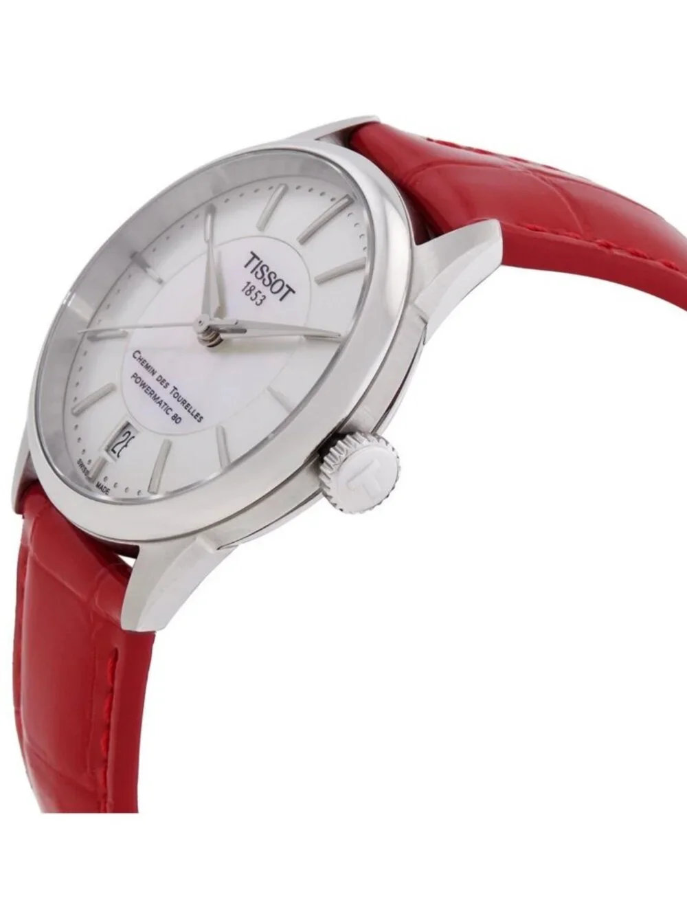 NWT Tissot T-Classic Automatic White Mother of Pearl Dial Ladies Watch